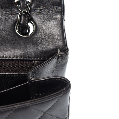 Chanel Lambskin Maxi Single Flap Flap Dark Grey 15 of 18