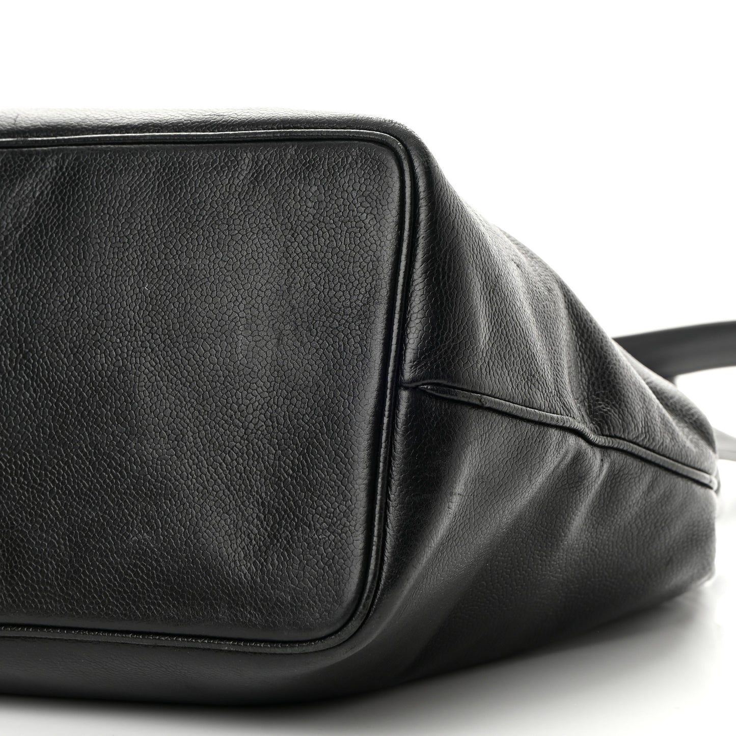 Caviar Large CC Shoulder Bag Black