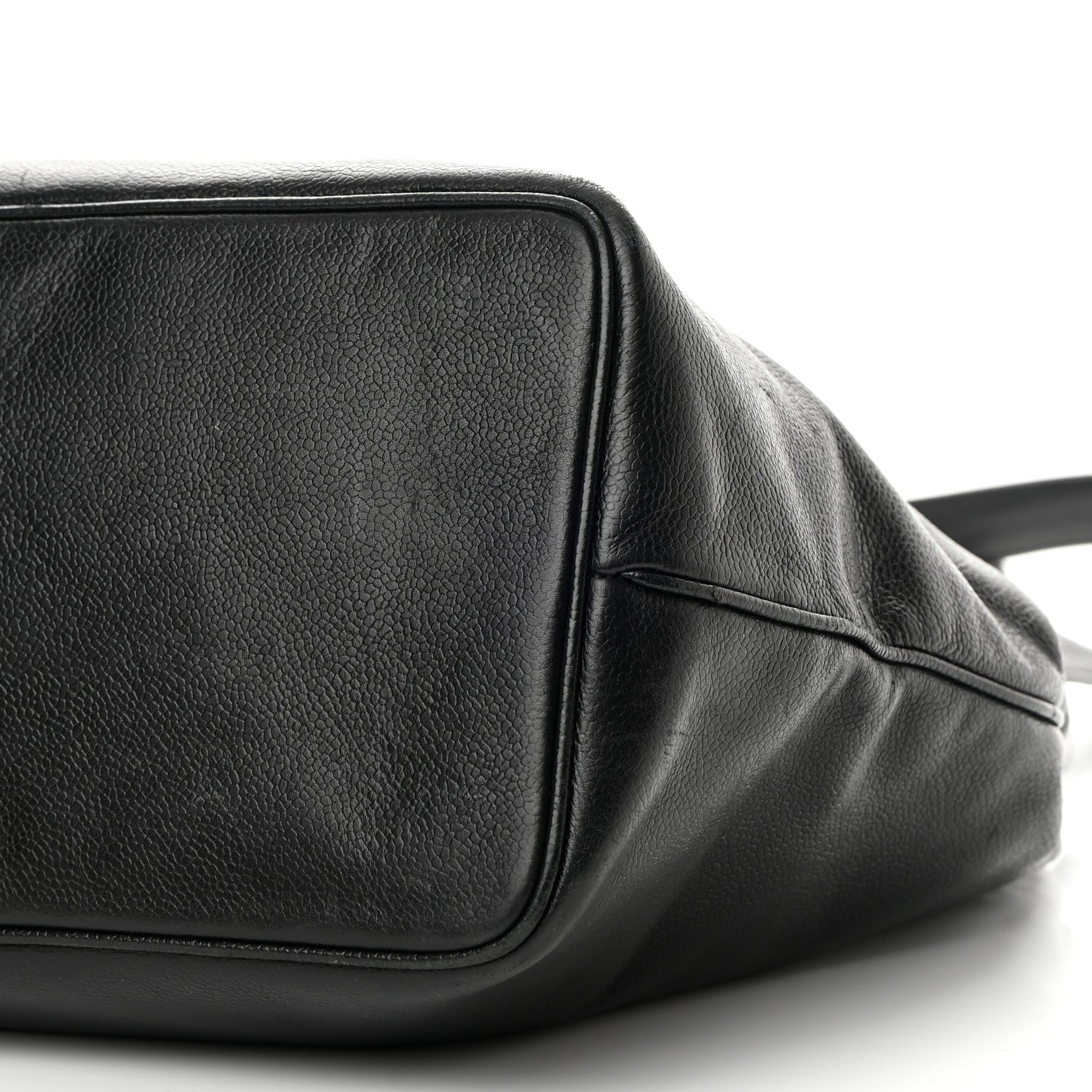 Chanel Caviar Large CC Shoulder Bag Black 10 of 18