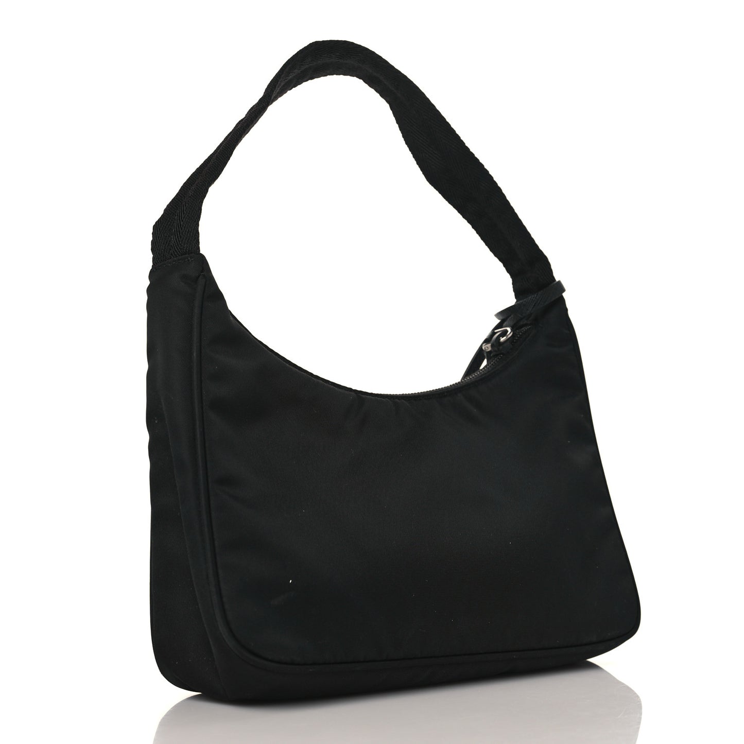 Tessuto Nylon Saffiano Lunar New Year Mini Re-Edition 2000 Bag Black Fuoco