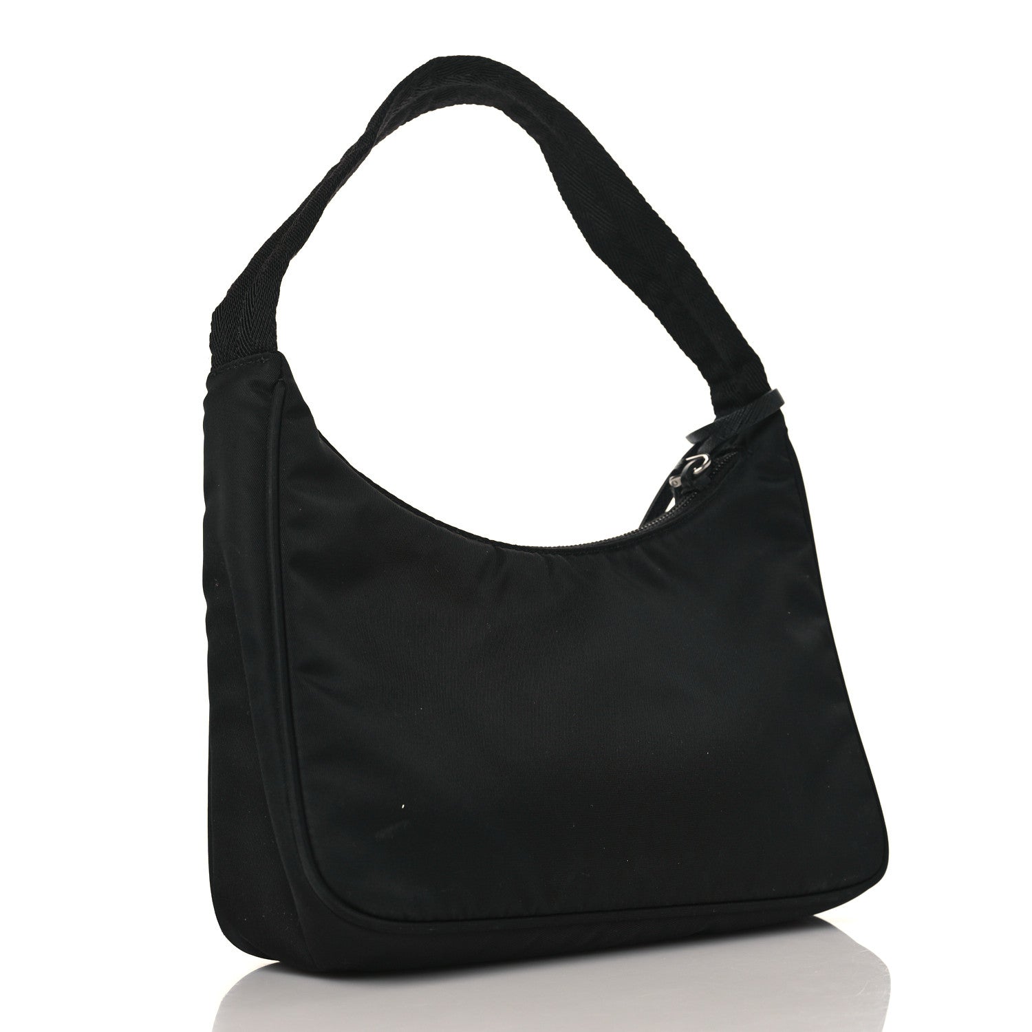 Prada Tessuto Nylon Saffiano Lunar New Year Mini Re-Edition 2000 Bag Black Fuoco 3 of 9