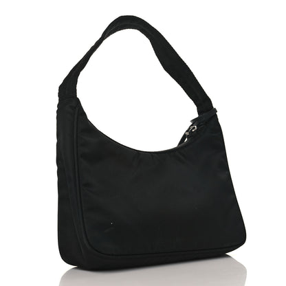 Prada Tessuto Nylon Saffiano Lunar New Year Mini Re-Edition 2000 Bag Black Fuoco 3 of 9