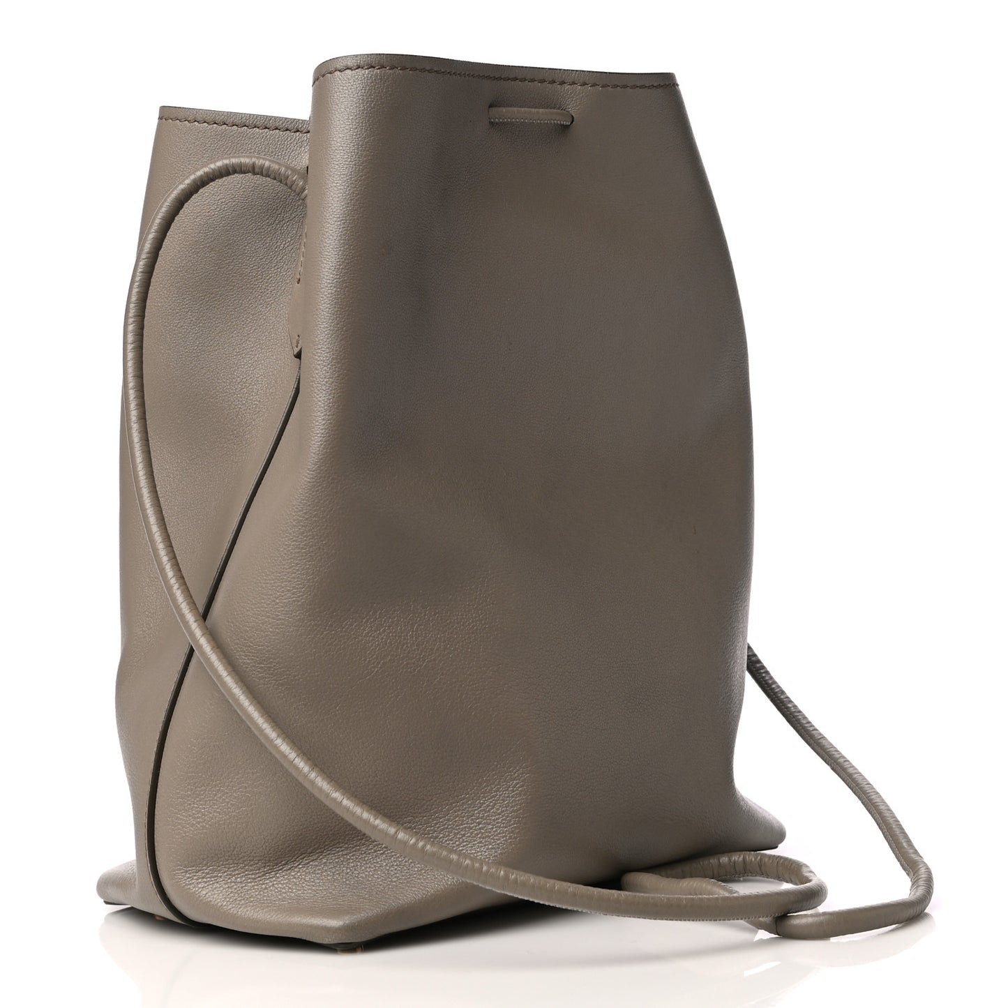 Calfskin Double Tassel Bucket Bag