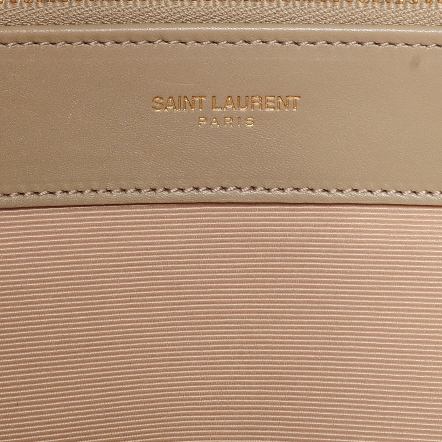 Saint Laurent Matelasse Chevron Monogramme Shopper Beige 5 of 10