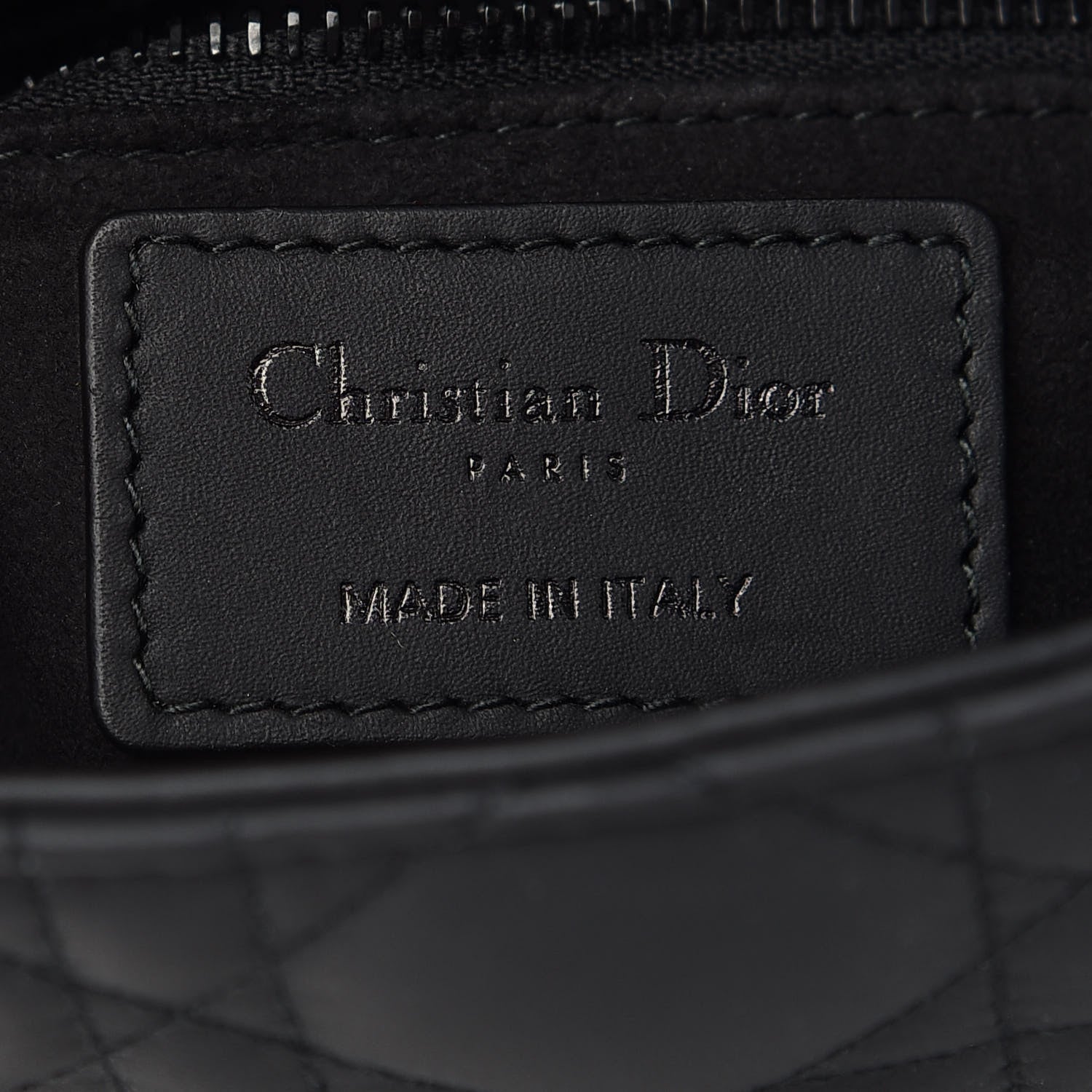 Christian Dior Ultra Matte Calfskin Cannage Mini Lady Dior Black 6 of 8