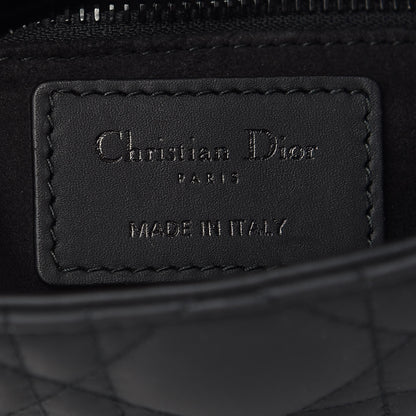 Christian Dior Ultra Matte Calfskin Cannage Mini Lady Dior Black 6 of 8