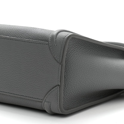 Celine Baby Drummed Calfskin Nano Luggage Kohl 11 of 12
