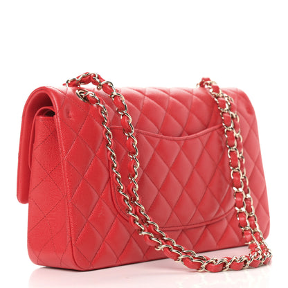 Chanel Caviar Quilted Medium Double Flap Red 2 of 10