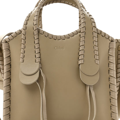 Chloe Calfskin Small Mony Tote Argil Brown 9 of 14