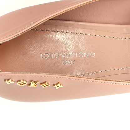 Louis Vuitton Calfskin Signature Pumps 37.5 Nude Pink 8 of 10