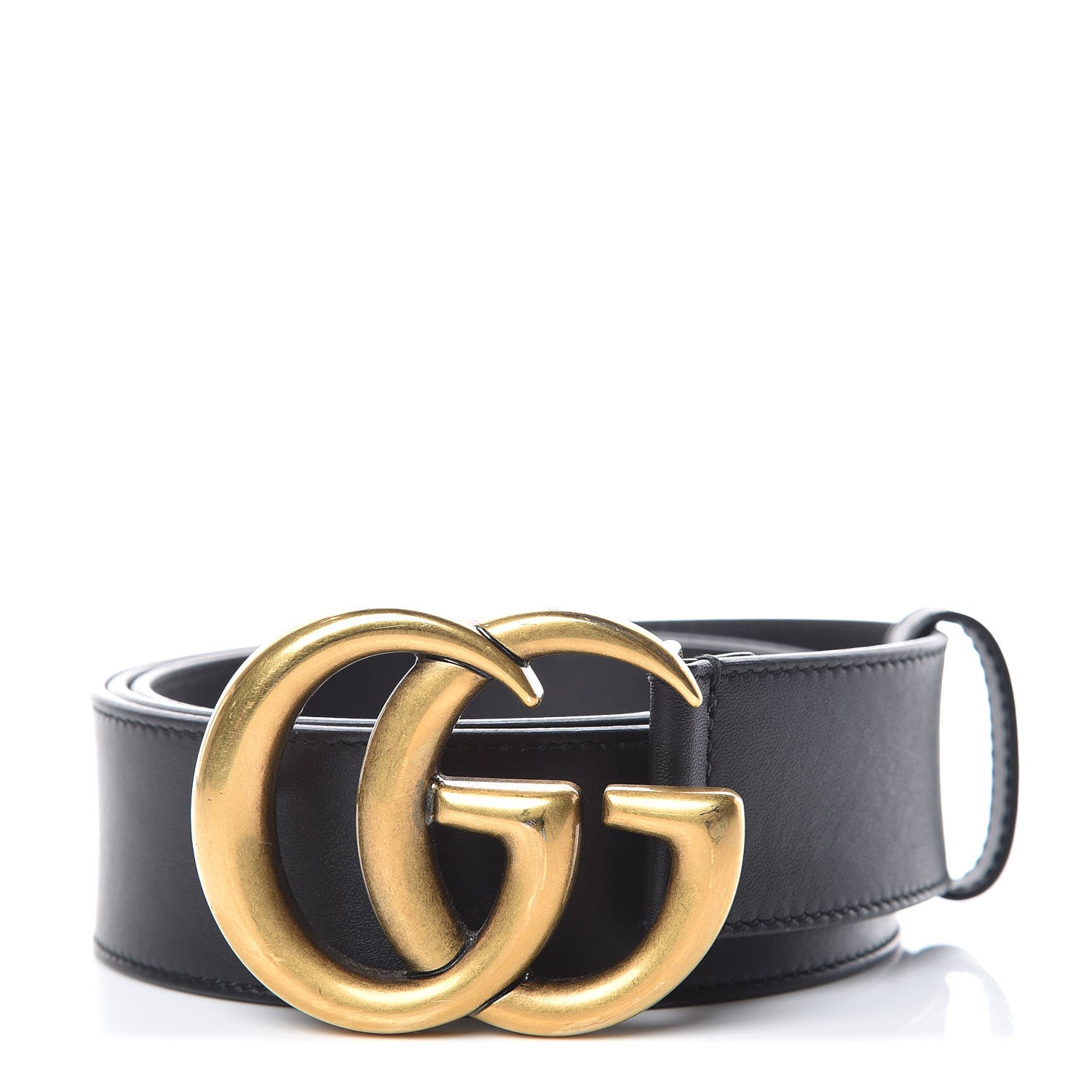 Gucci Calfskin Double G 40mm Belt 95 38 Black 1 of 8