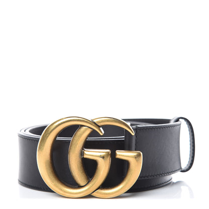 Gucci Calfskin Double G 40mm Belt 95 38 Black 1 of 8