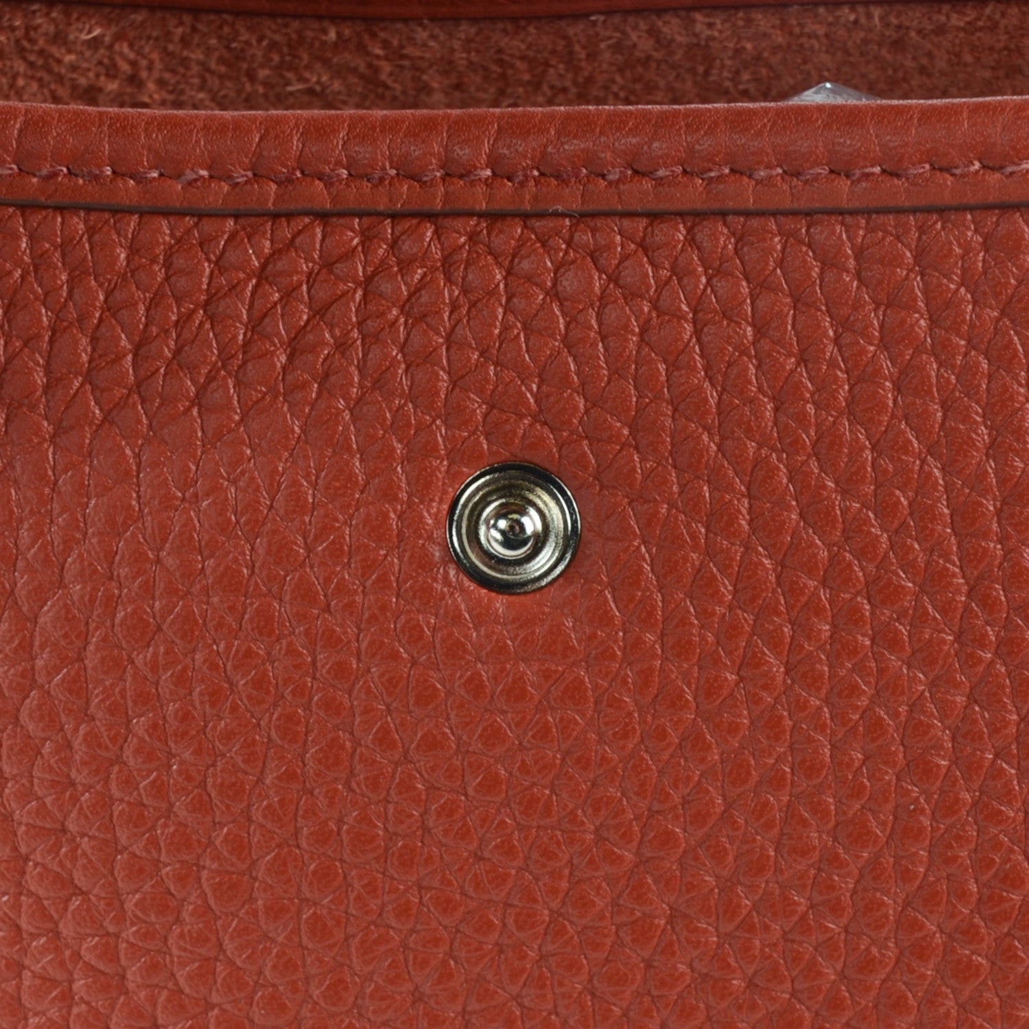 Hermes Taurillon Clemence Amazone Evelyne TPM Sienna 4 of 14