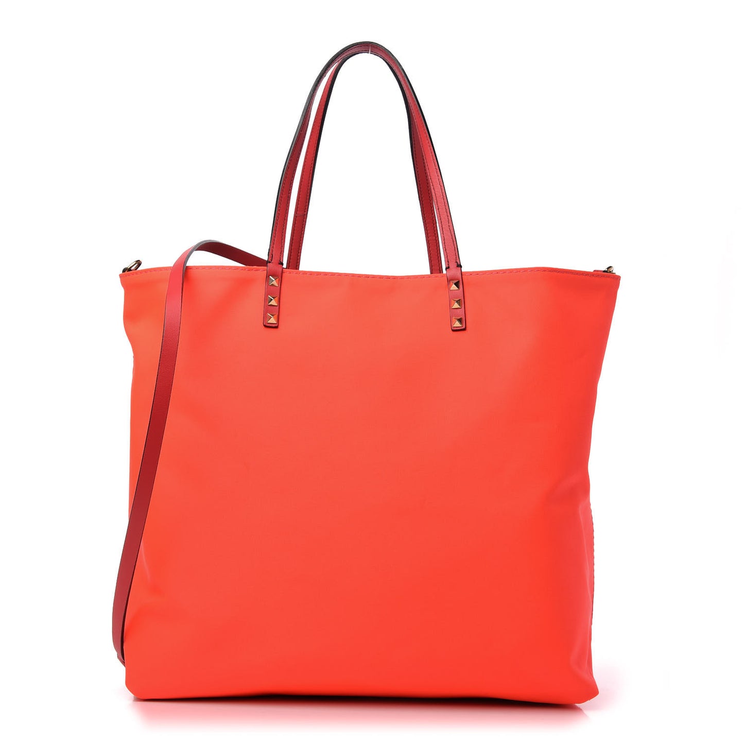 Canvas Camouflage Rockstud Reversible Tote Pink
