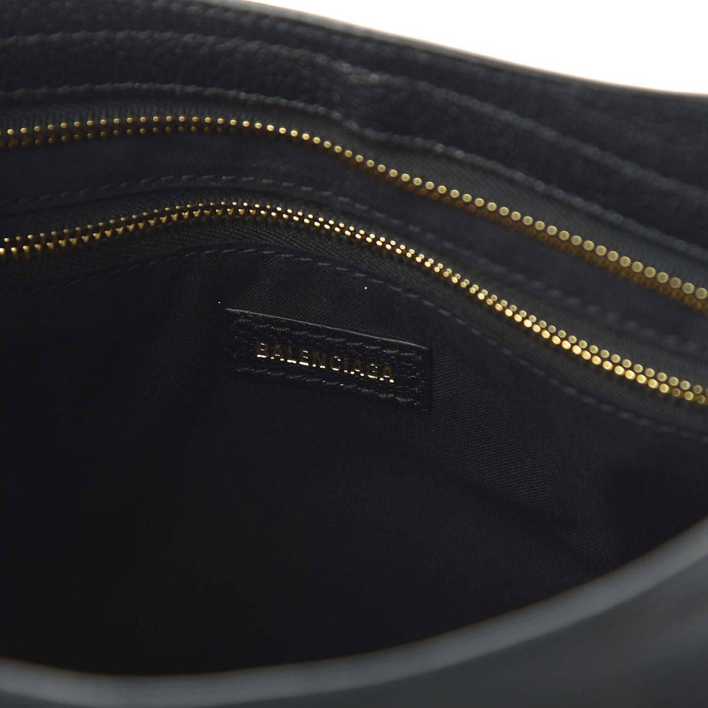 Chevre Gold Metallic Edge Hardware S City Black