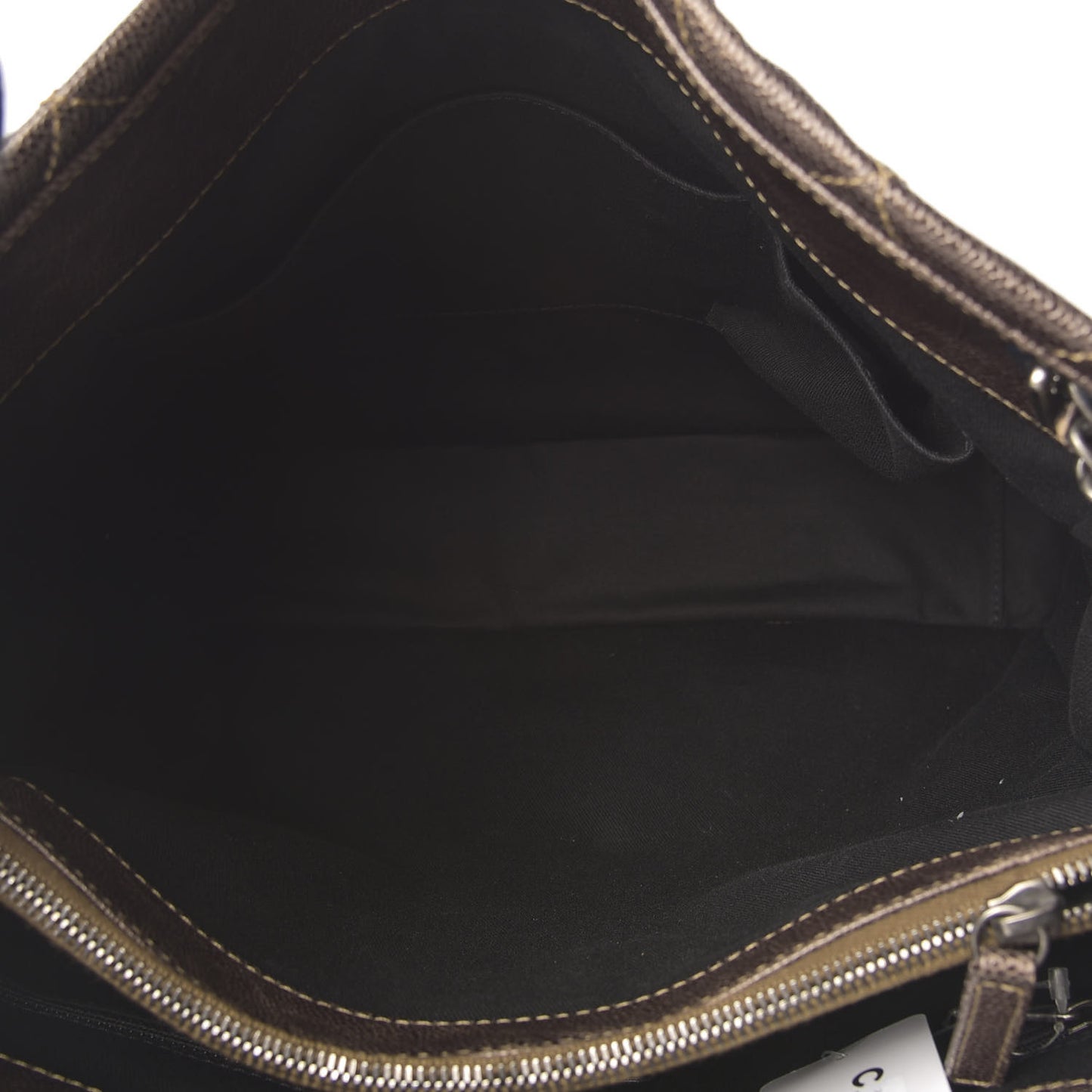 Iridescent Caviar Quilted Tall Chic Shopping Tote Dark Gold