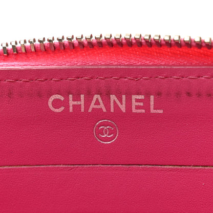 Chanel Caviar Quilted Small Zip Around Wallet Pink 7 of 13