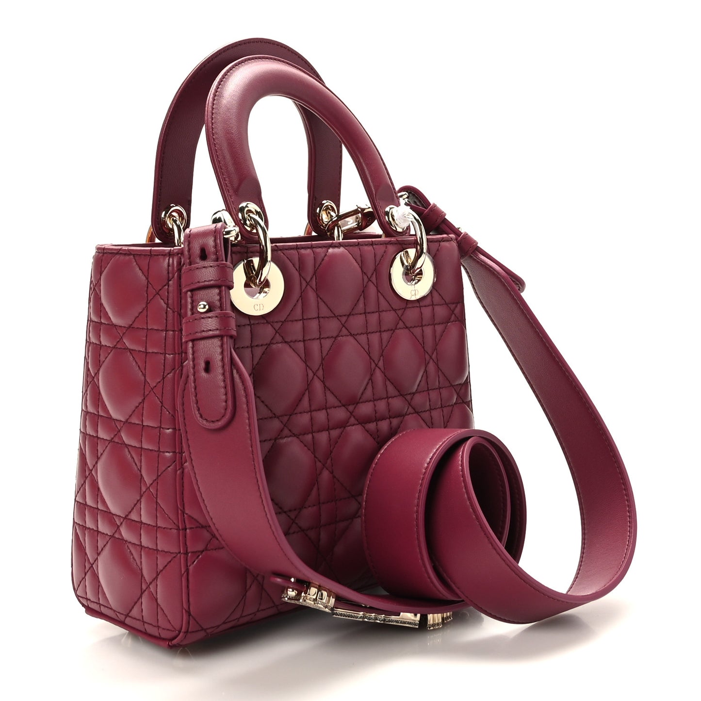 Lambskin Cannage Small My Lady ABCDior Burgundy