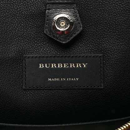 Burberry Grainy Calfskin Medium Milton Satchel Black 5 of 7
