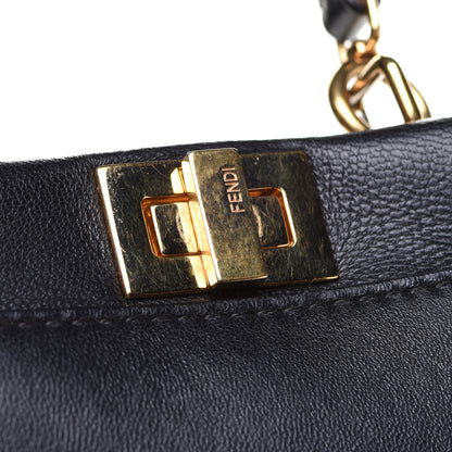 Fendi Nappa Micro Peekaboo Iconic Satchel Black 15 of 15