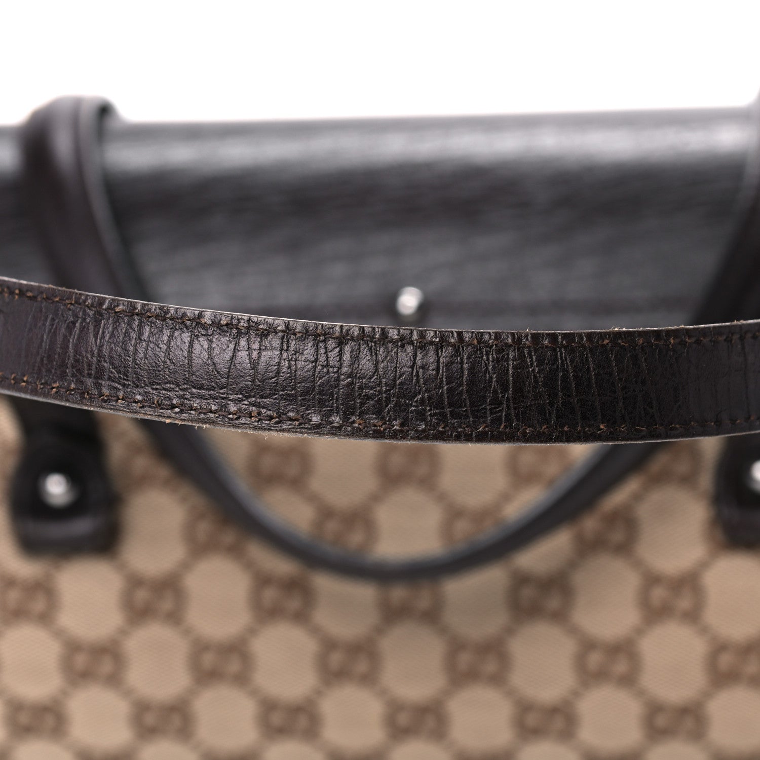 Gucci Monogram Bamboo Bullet Bag Dark Brown 10 of 11