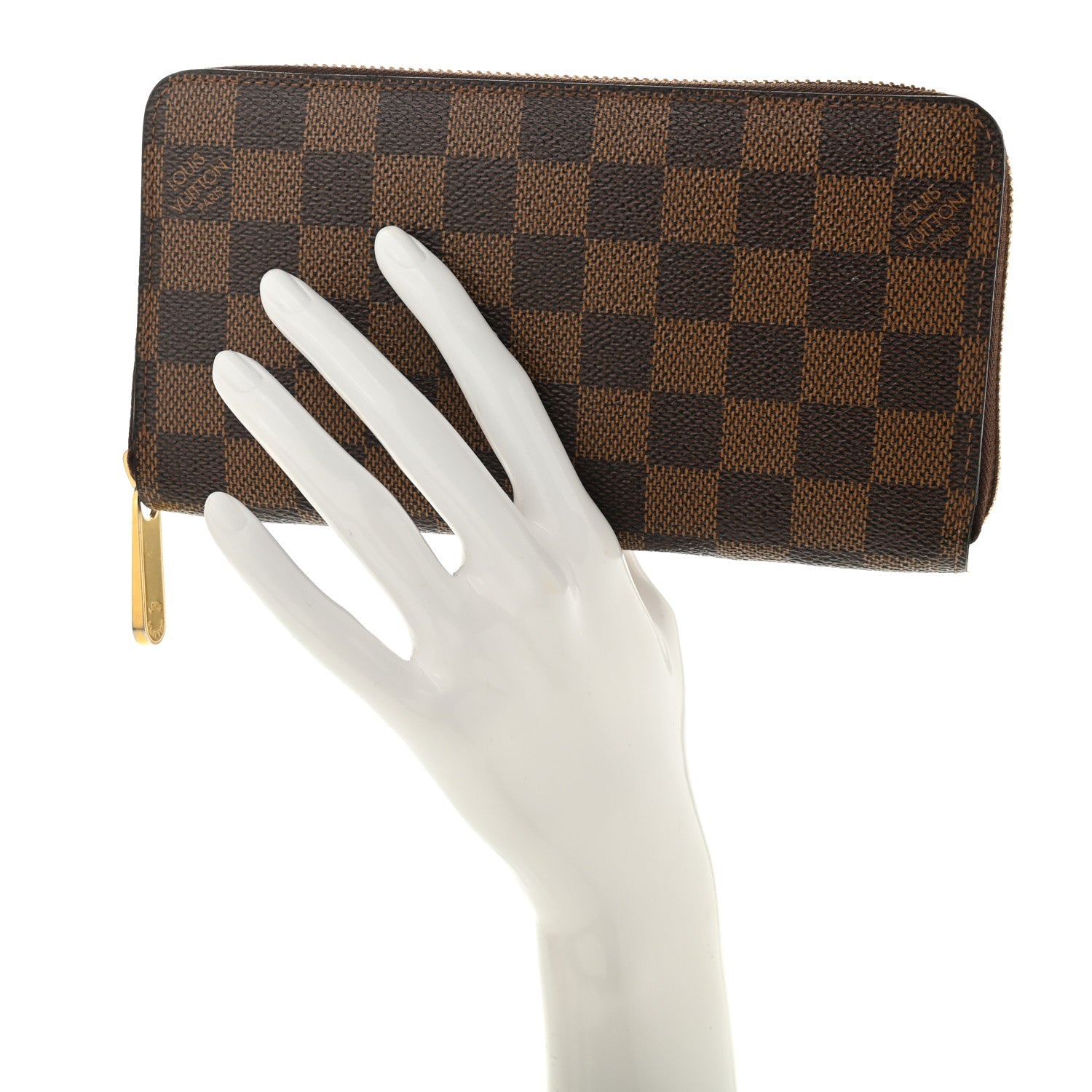 Louis Vuitton Damier Ebene Zippy Wallet 2 of 7