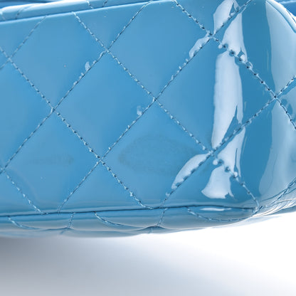 Chanel Patent Quilted Mini Rectangular Flap Turquoise 11 of 11