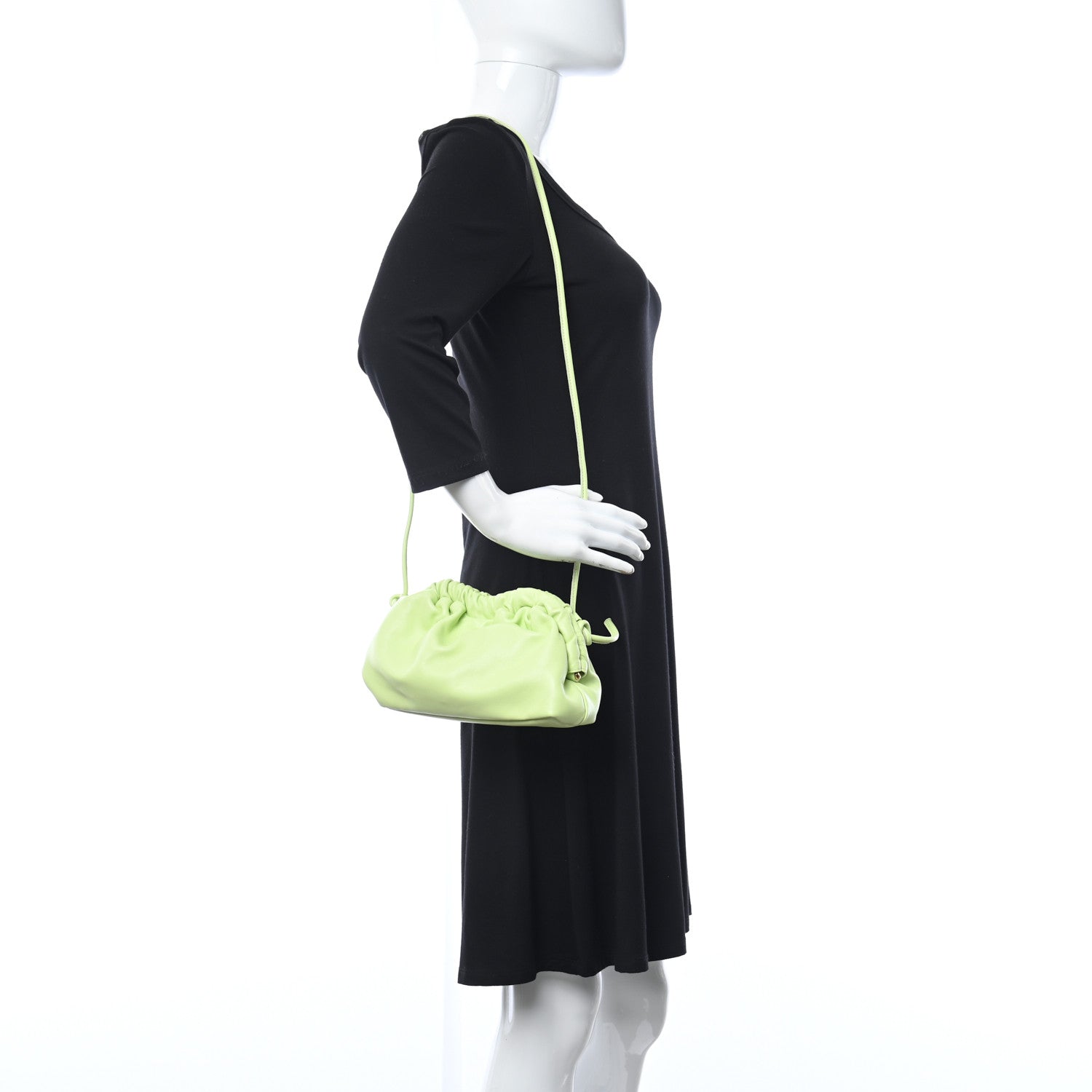 Mansur Gavriel Lambskin Mini Cloud Clutch Mint 2 of 9