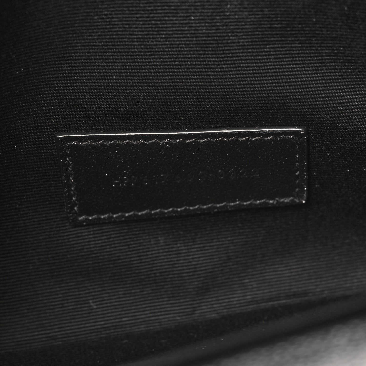 Saint Laurent Grain De Poudre Matelasse Chevron Monogram Envelope Clutch Black 7 of 7