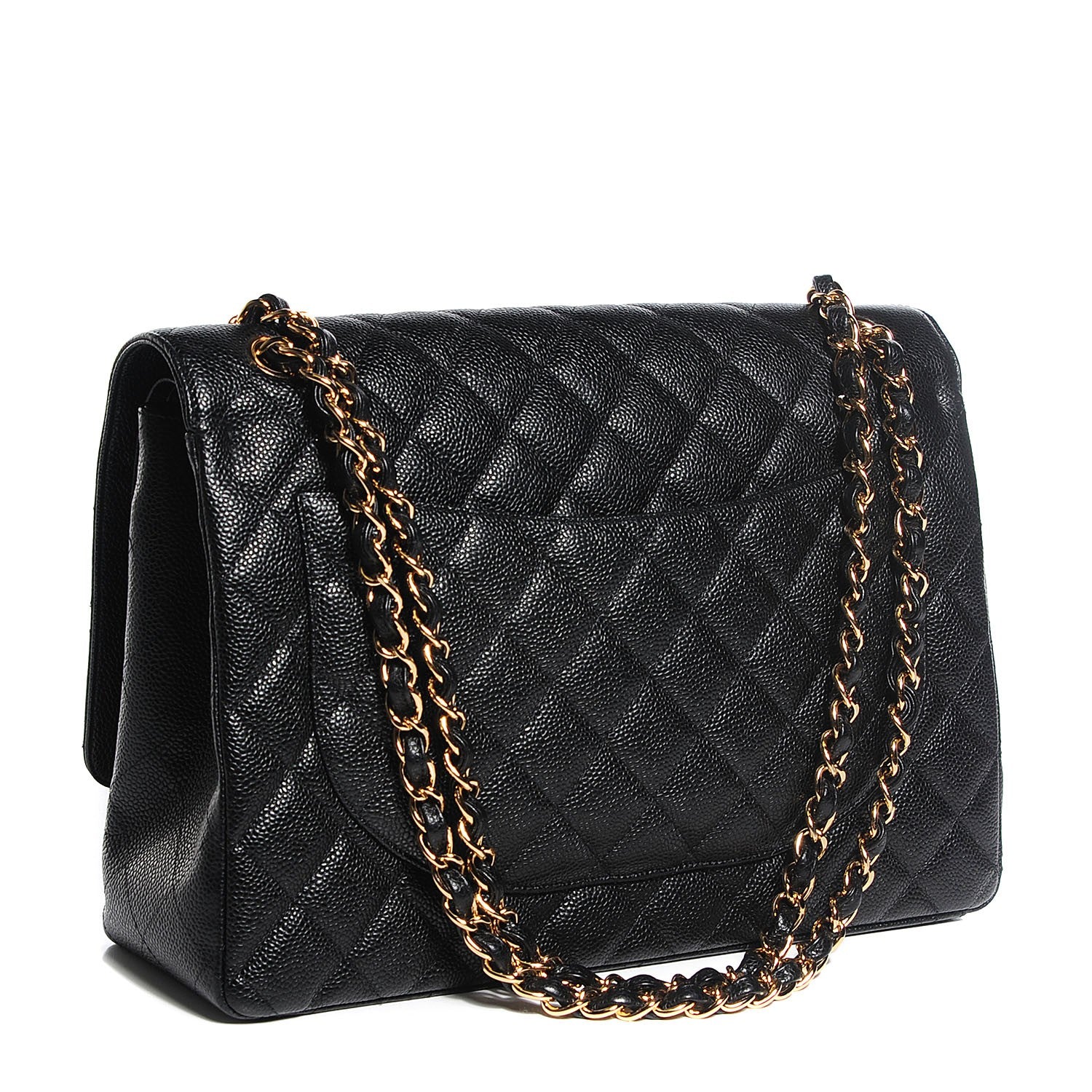 Chanel Caviar Quilted Maxi Double Flap Black 3 of 8