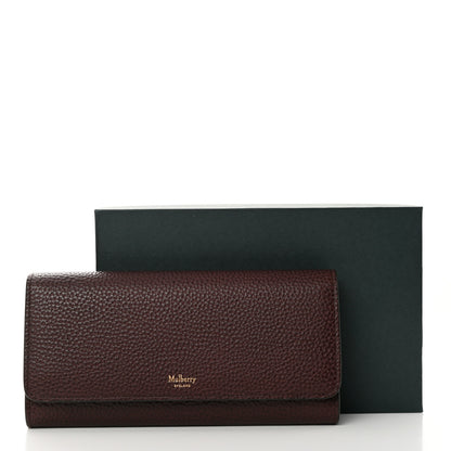 Mulberry Natural Grain Calfskin Continental Wallet Oxblood 8 of 8
