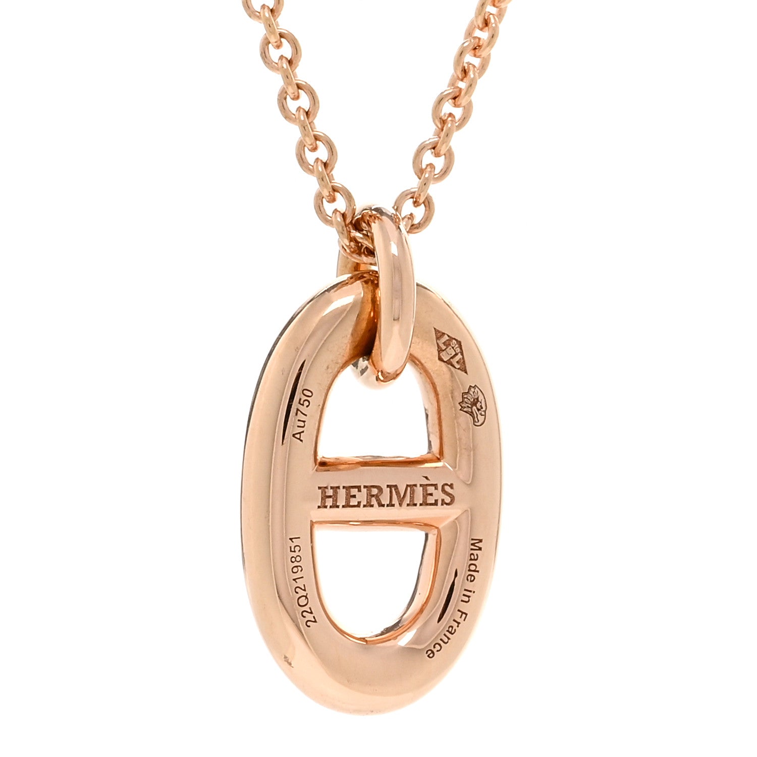 Hermes 18K Rose Gold PM Farandole Pendant Necklace 4 of 5