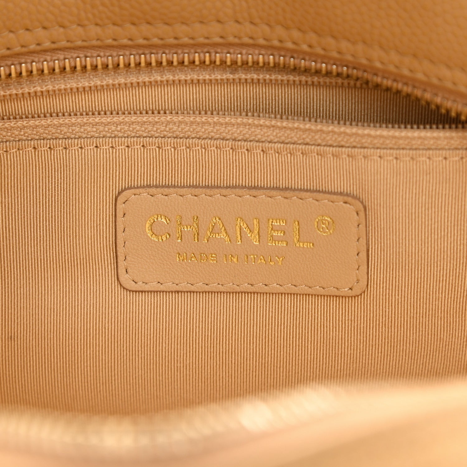 Chanel Caviar Quilted Small Bowler Beige 6 of 10