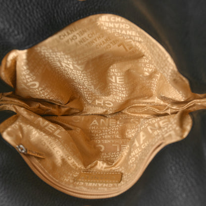 Chanel Grained Calfskin Tassel Hobo Black 5 of 10