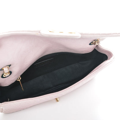Chanel Wrinkled Lambskin Chevron Quilted Medium Flap Light Pink 5 of 7