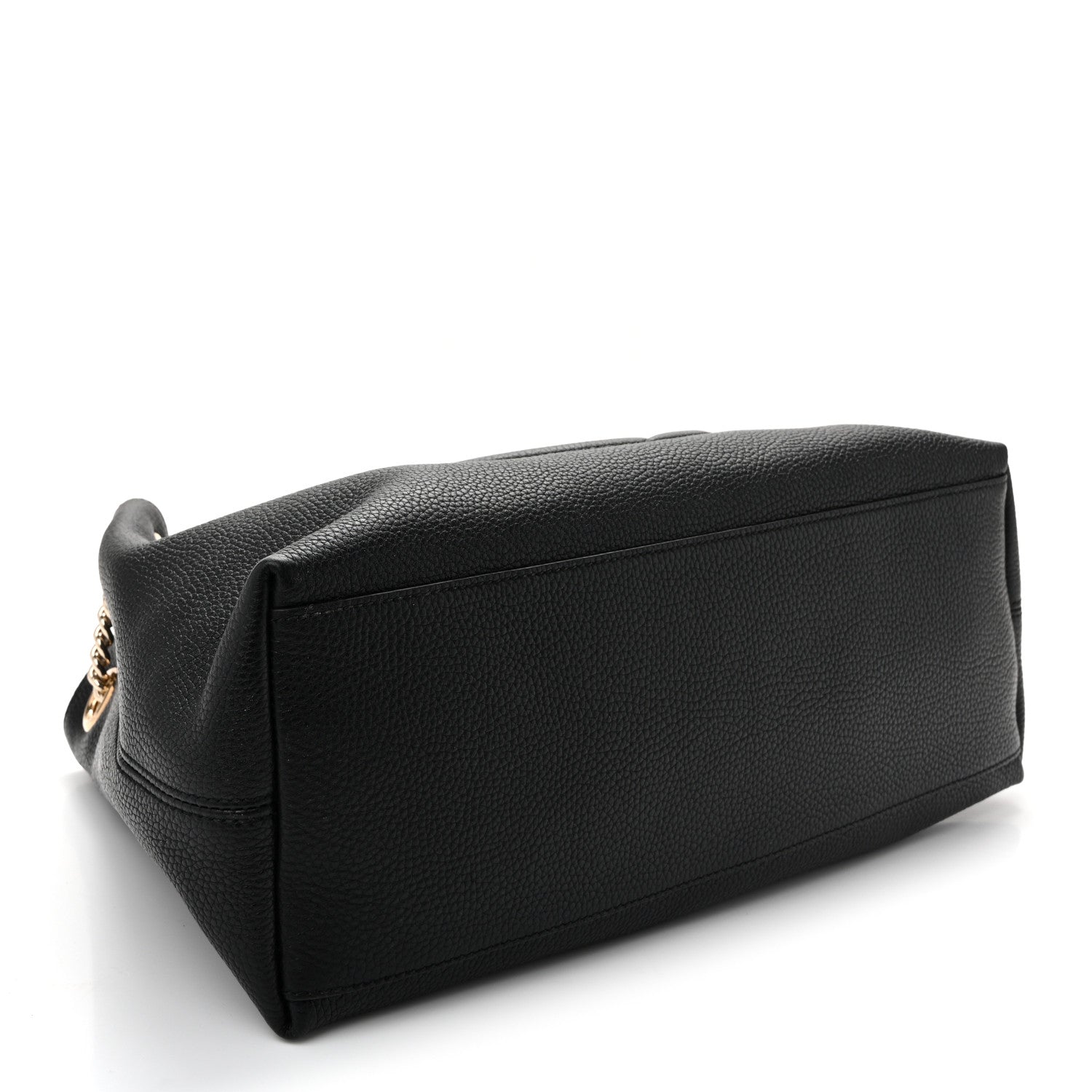 Gucci Pebbled Calfskin Medium Soho Chain Shoulder Bag Black 3 of 9
