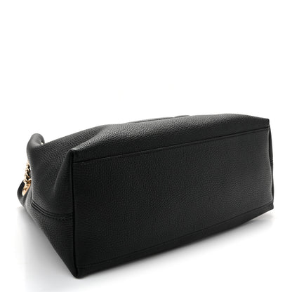 Gucci Pebbled Calfskin Medium Soho Chain Shoulder Bag Black 3 of 9