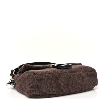 Fendi Cashmere Vitello Grace Baguette Brown 4 of 10