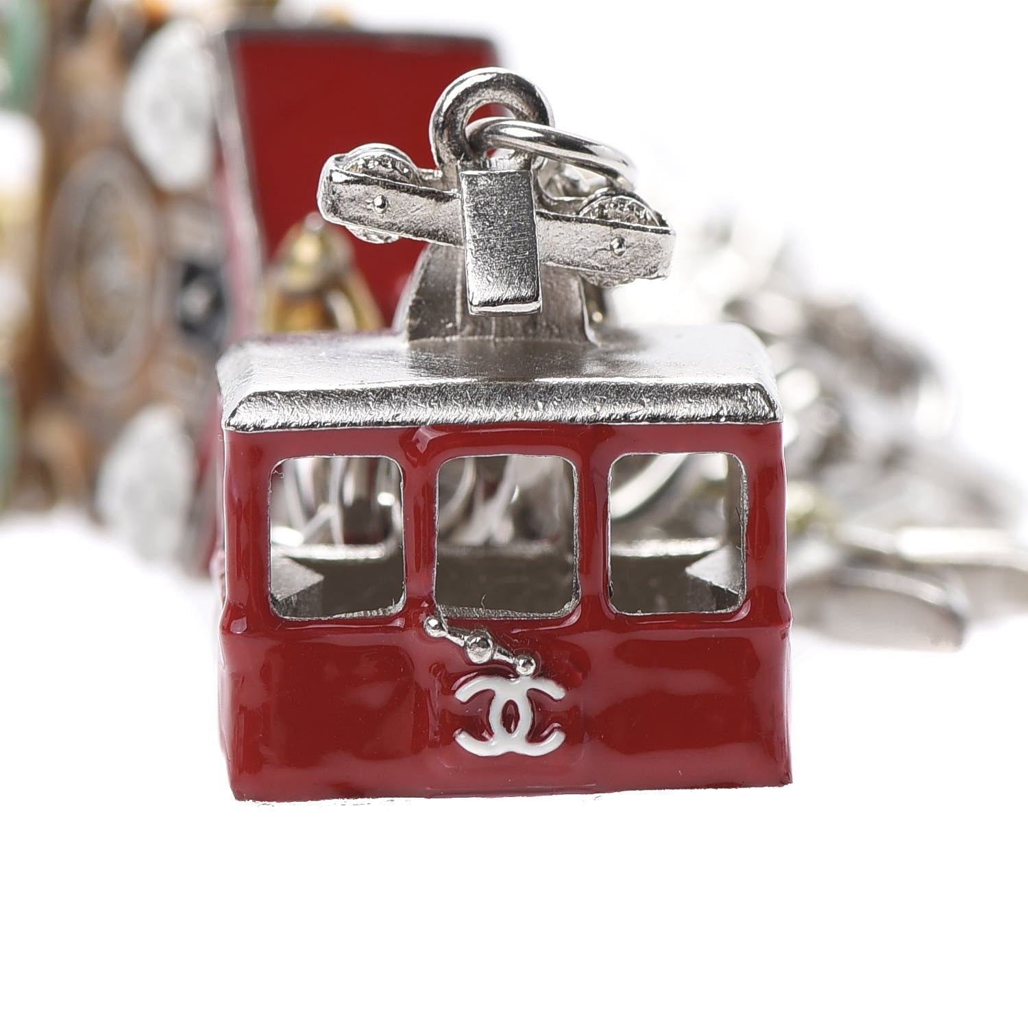 Chanel Enamel CC Paris Salzburg Charm Bracelet 5 of 7