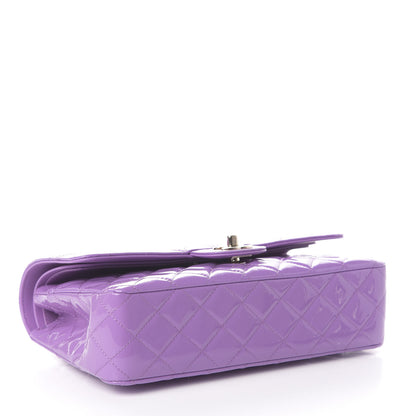 Chanel Patent Quilted Medium Double Flap Light Purple 4 of 9