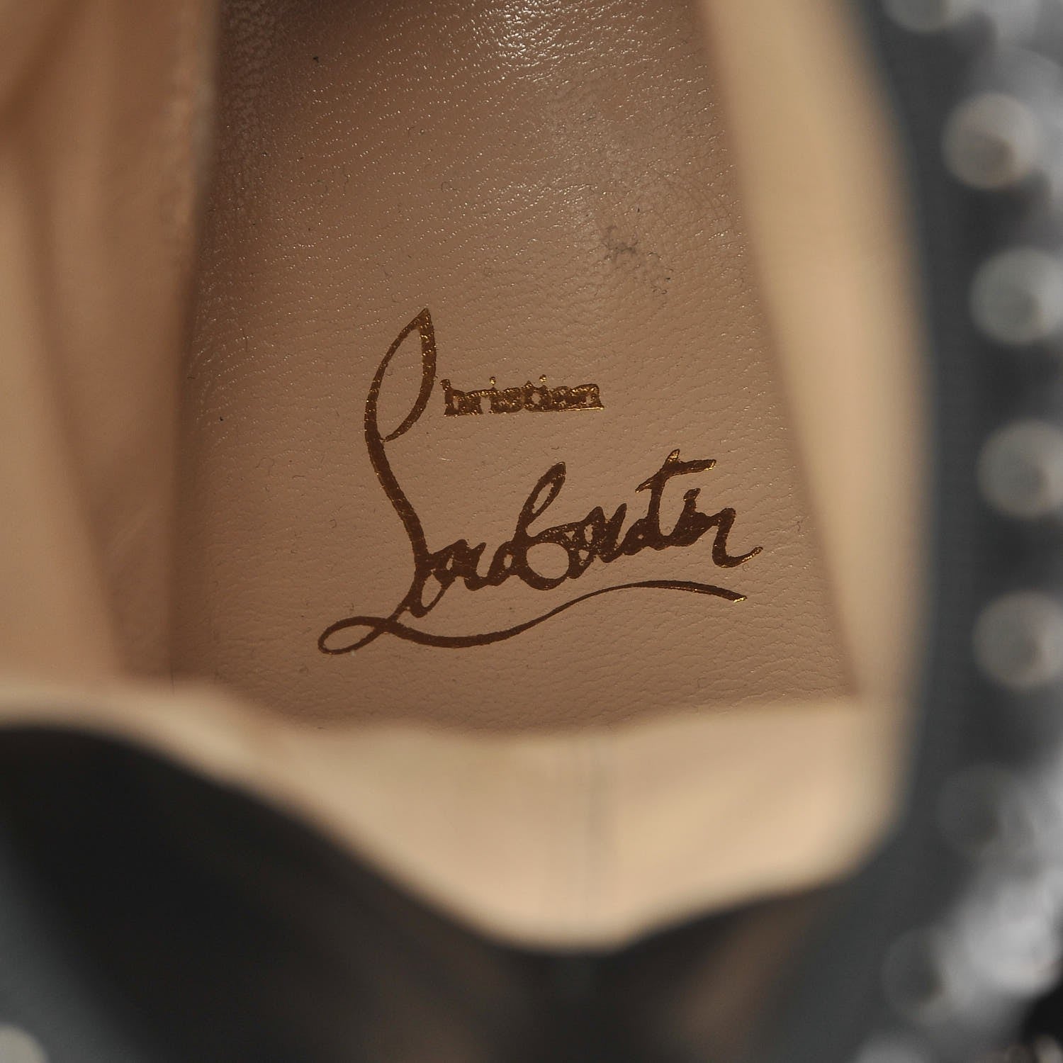 Christian Louboutin Calfskin VIP Suede Marisa 140 Studded Boots 37.5 Black 9 of 9