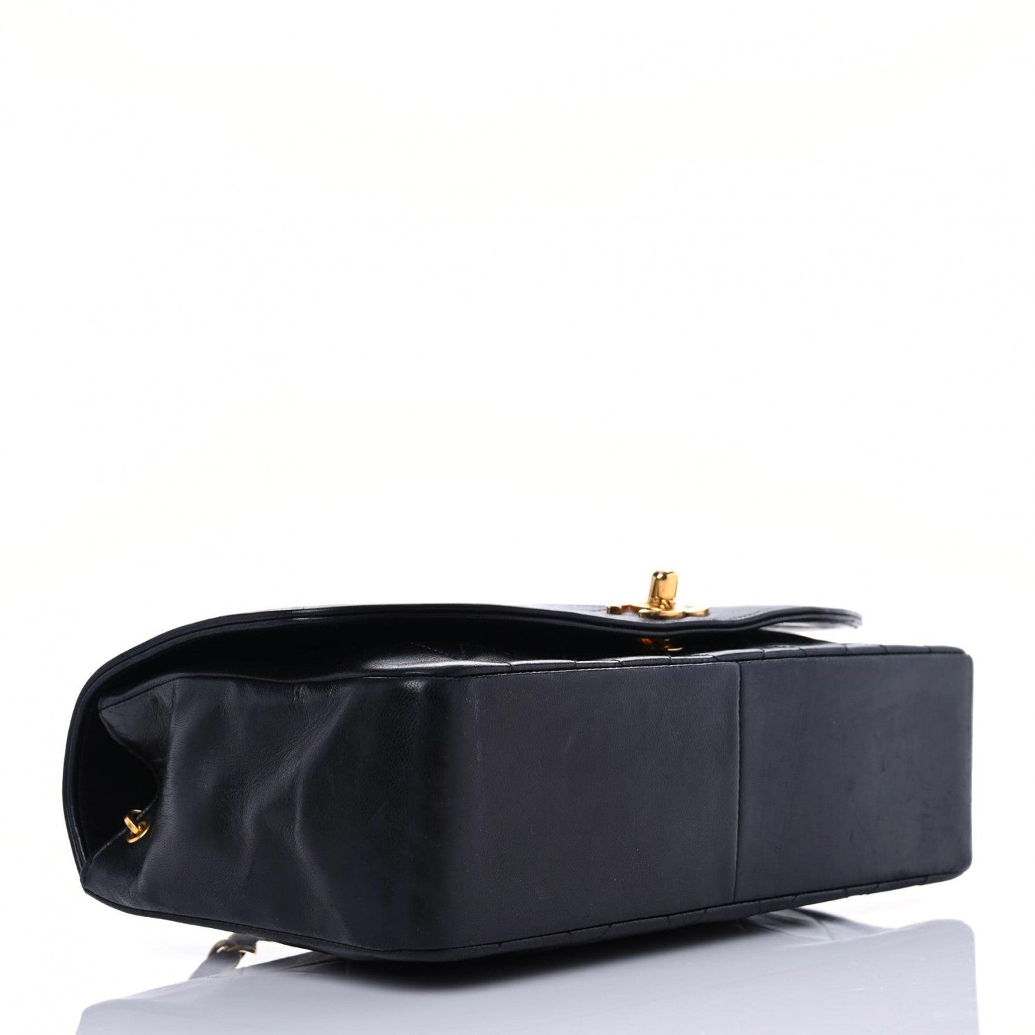 Chanel Lambskin Quilted Medium Single Flap Black 4 of 21