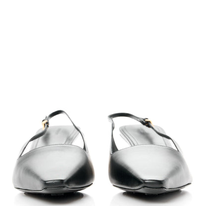 Givenchy Calfskin G Cube 50mm Slingback Pumps 40 Black 2 of 9