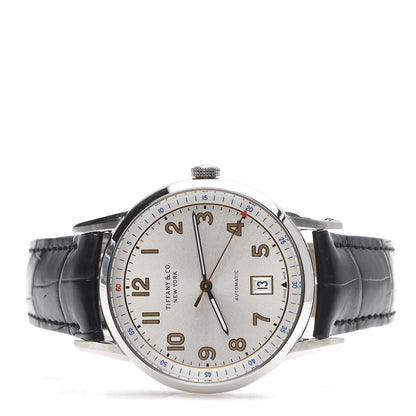 Tiffany Stainless Steel Alligator 40mm CT60 3-Hand Automatic Watch 3 of 7