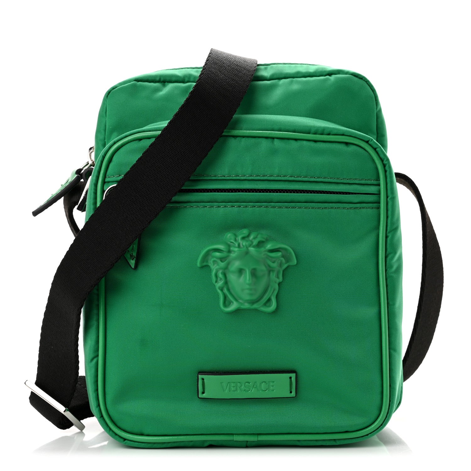 Versace Nylon Palazzo Medusa Crossbody Bag Green 1 of 10