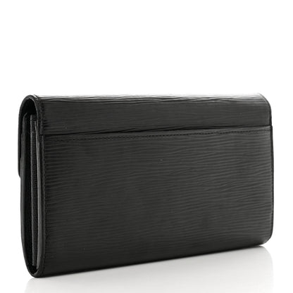 Louis Vuitton Epi Sarah Wallet NM Black 3 of 8