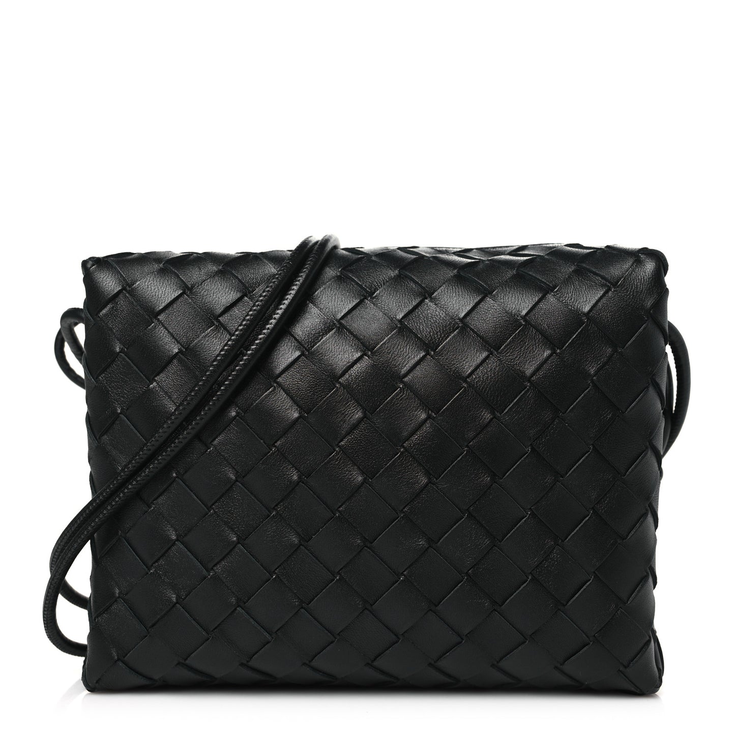 Nappa Intrecciato Medium Loop Camera Bag Black