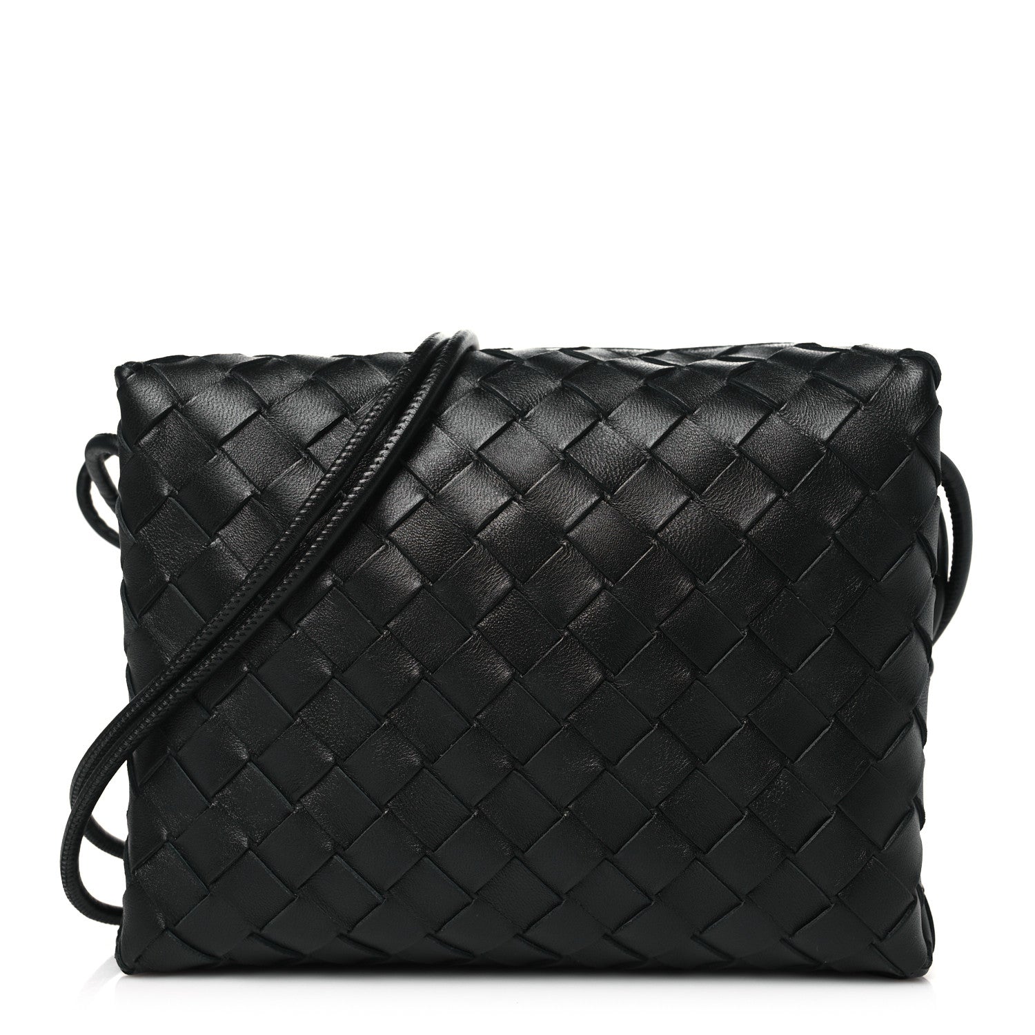 Bottega Veneta Nappa Intrecciato Medium Loop Camera Bag Black 1 of 9