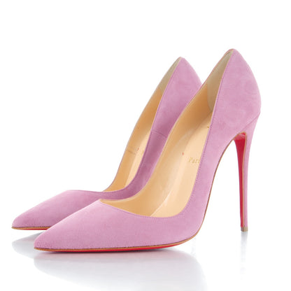 Christian Louboutin Suede So Kate 120 Pumps 38.5 Rosette 3 of 8