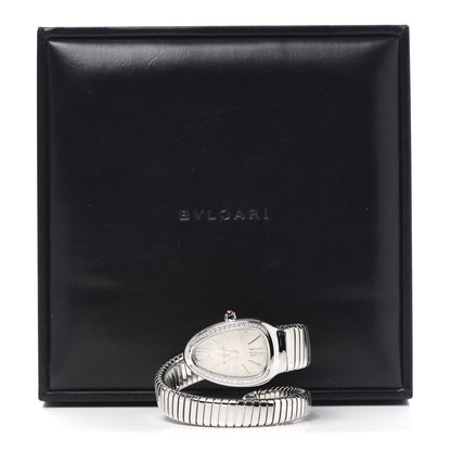 Bulgari Stainless Steel Diamond Bezel 35mm Serpenti Tubogas Quartz Watch 6 of 6